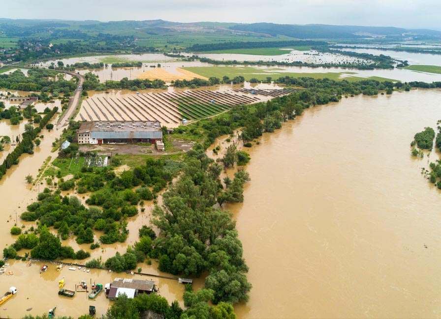 SAR data used for flood analysis