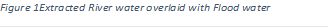 Figure 1: Extracted River water overlaid with Flood water
