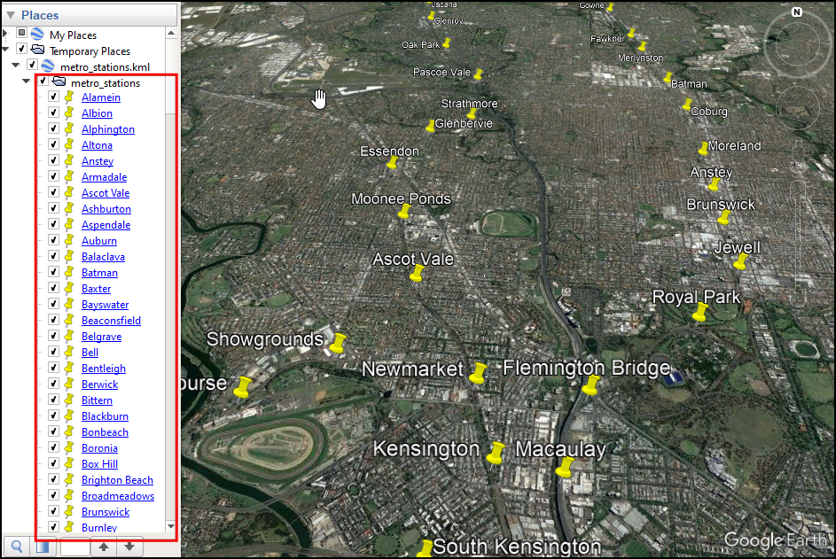 KML Export with NameField