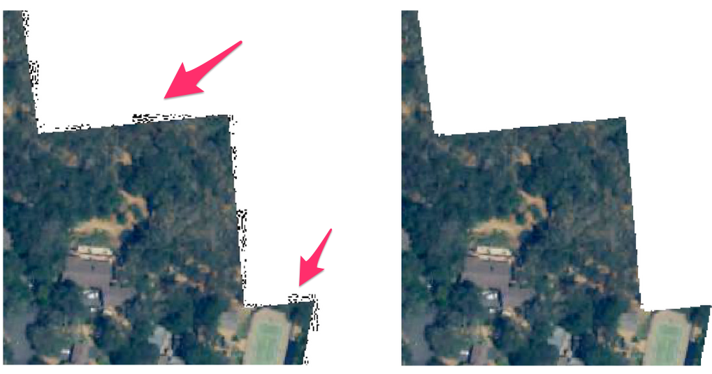 JPEG Artifacts Cleaned by GDAL nearblack